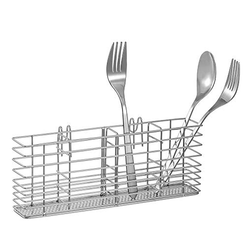 SANNO Expandable Sink Dish Drying Rack, Deep Large Dish Drying Rack with 4 Division Utensil Silverware Cutlery Holder, Dish Drainer Shelf Dish Rack in Sink On Counter, Rustproof Stainless Steel