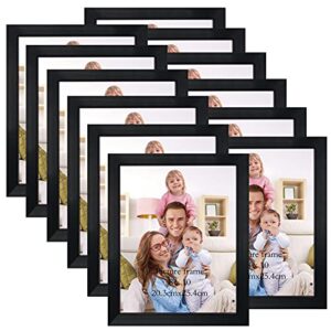 giftgarden black 8×10 picture frame bulk, multi 8 x 10 photo frames set for wall hanging or tabletop, 12 pack