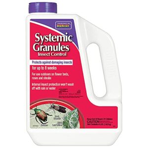 bonide insect control systemic granules, 4 lbs. ready-to-use water resistant long lasting protection outdoor use