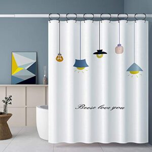 Shower Curtain Hooks, Goowin Shower Curtain Rings, Stainless Steel Shower Curtain Hooks Rust Proof Free Sliding Double Shower Hooks for Curtain, Shower Curtains & Liners (Black)