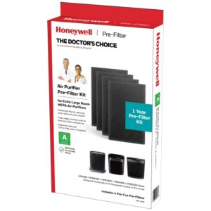 honeywell hrf-a300 air purifier pre kit filter, 4-pack – allergen air filter targets dust, voc, pet, kitchen, and wildfire/smoke odors