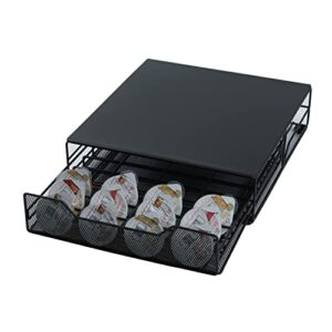 WIWIWISAM Cocktail Pod Holder for Bartesian Pod Drawer Storage Bartesian Pods Black Metal Modern Design(36 Pods)