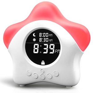 kids ok to wake clock for kids – toddler sleep training clock, night light & alarm clock