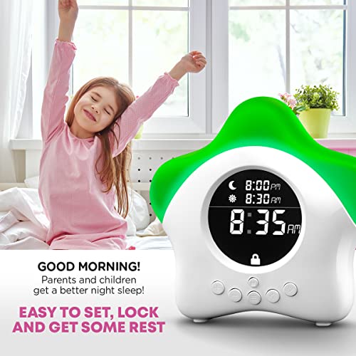 Kids Ok to Wake Clock for Kids - Toddler Sleep Training Clock, Night Light & Alarm Clock