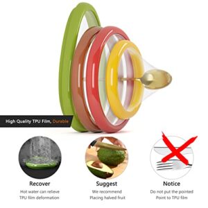 SOOPLEU Avocado Saver Onion Holder Storage Containers for Fridge, Reusable Food Saver-Avocado Storage Container, Tomato, Onion, Lemon Keeper Holder, Refrigerator Vegetable Fruit Crisper (4 PS)