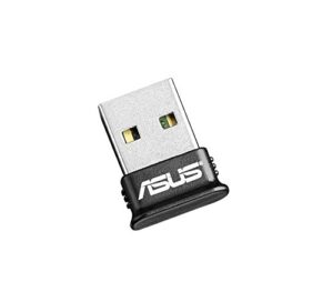 asus usb-bt400 usb adapter w/ bluetooth dongle receiver, laptop & pc support, windows 10 plug and play /8/7/xp, printers, phones, headsets, speakers, keyboards, controllers,black