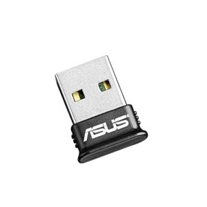 ASUS USB-BT400 USB Adapter w/ Bluetooth Dongle Receiver, Laptop & PC Support, Windows 10 Plug and Play /8/7/XP, Printers, Phones, Headsets, Speakers, Keyboards, Controllers,Black