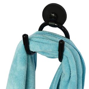 yyst mini magnetic towel hook towel hanger rack for kitchen dish towels , hand towels, sports sweat towels , gym towels, etc. not for bath towels – hold up to 0.5 lb- no towels included (1)