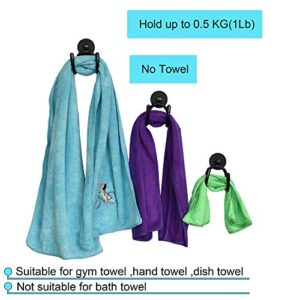 YYST Mini Magnetic Towel Hook Towel Hanger Rack for Kitchen Dish Towels , Hand Towels, Sports Sweat Towels , Gym Towels, etc. Not for Bath Towels - Hold up to 0.5 Lb- No Towels Included (1)