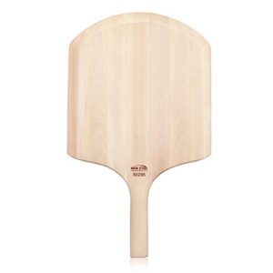 New Star Foodservice 50295 Restaurant-Grade Wooden Pizza Peel, 16" L x 14" W Plate, with 10" L Wooden Handle, 24" Overall Length