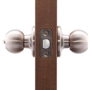 Copper Creek BK2030SS Ball Door Knob, Privacy Function, 1 Pack, Satin Stainless