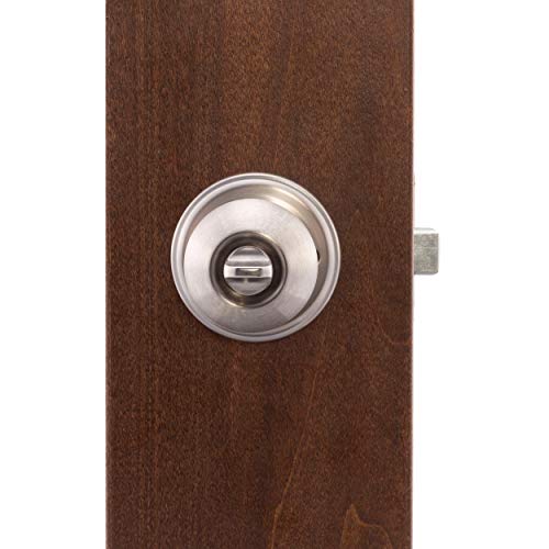 Copper Creek BK2030SS Ball Door Knob, Privacy Function, 1 Pack, Satin Stainless