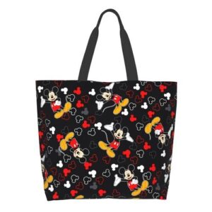mi#c-k-e-y mouse tote bag large shoulder bag casual reusable handbag for women sling bag shopping grocery work