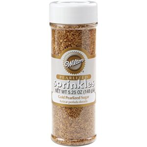 wilton – 710-041 wilton gold pearlized sugar sprinkles, 5.22 oz.