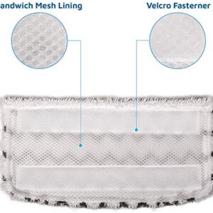 Flammi Steam Mop Pads for Shark S1000 S1000A S1000C S1000WM S1001C Washable Replacement Steamer Mop Pads for All Hard Floors (4 Pack)