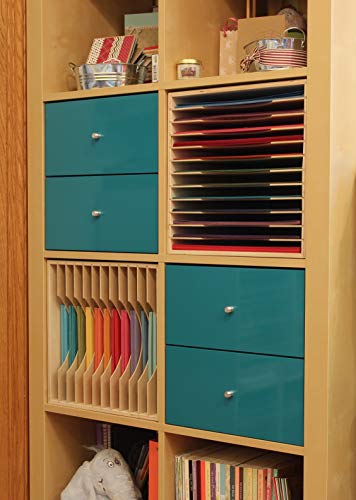 Stamp-n-Storage Paper Holder for 12"x12" Paper - 12 Slot (fits IKEA Kallax Shelf)