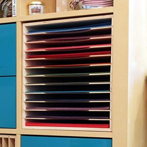 Stamp-n-Storage Paper Holder for 12"x12" Paper - 12 Slot (fits IKEA Kallax Shelf)