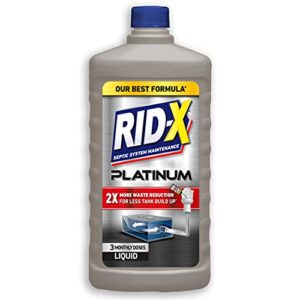 rid-x platinum septic system treatment, 3 month supply of liquid, 24 fl oz