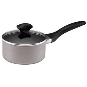 Farberware 21907 Dishwasher Safe Nonstick Sauce Pan/Saucepan with Straining and Lid, 1 Quart, Silver