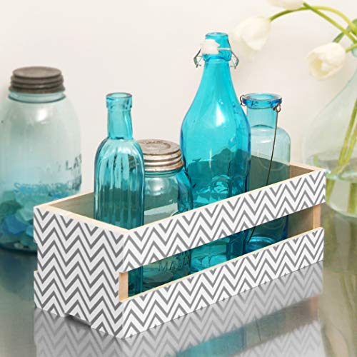 Con-Tact Brand Creative Covering Self-Adhesive Vinyl Drawer and Shelf Liner, 18" x 9', Texture Chevron Gray