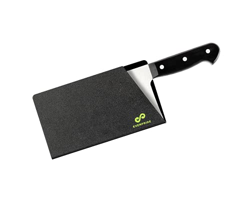 EVERPRIDE Butcher Chef Knife Edge Guard - Wide Knives Blade Edge Protectors - Meat Cleaver Knife Sheath - BPA-Free Chef Knife Cover Fits Blades Up To 8” x 4” – Knives Not Included