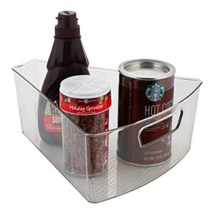 Kitchen Details 2 Pack Triangular Organizer Clear Lazy Susan Bin