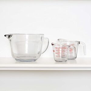 Anchor Hocking Glass 2-Quart Batter Bowl (1-piece, tempered tough for oven, fridge/freezer, microwave, and dishwasher)