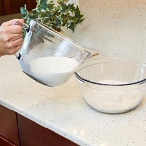 Anchor Hocking Glass 2-Quart Batter Bowl (1-piece, tempered tough for oven, fridge/freezer, microwave, and dishwasher)