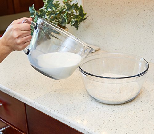 Anchor Hocking Glass 2-Quart Batter Bowl (1-piece, tempered tough for oven, fridge/freezer, microwave, and dishwasher)