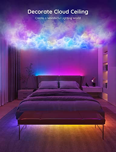 Govee 100ft RGBIC LED Strip Lights, Smart LED Lights Work with Alexa and Google Assistant, App Control Segmented DIY Multiple Colors, Color Changing Lights Music Sync, WiFi LED Light Strip for Bedroom