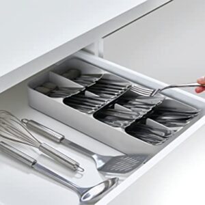 Joseph Joseph 85188 Dream Drawers Drawerstore Compact Cutlery & Knife Organiser Set of 2, Grey, Large