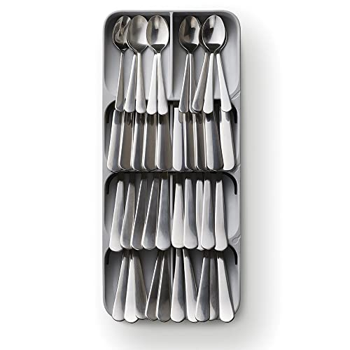 Joseph Joseph 85188 Dream Drawers Drawerstore Compact Cutlery & Knife Organiser Set of 2, Grey, Large