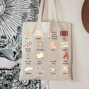 TOBGB Album Inspired Gift Singer Fan Gifts All Album Name Tote Bag Singer Merchandise Music Lover Tote Bag (Peace Tote)