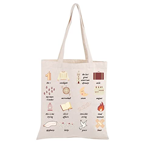 TOBGB Album Inspired Gift Singer Fan Gifts All Album Name Tote Bag Singer Merchandise Music Lover Tote Bag (Peace Tote)