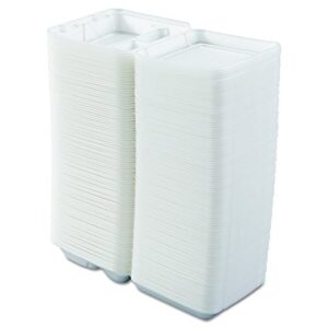 Dart 80HT3R Carryout Food Container, Foam, 3-Comp, White, 8 x 7 1/2 x 2 3/10 (Case of 200)