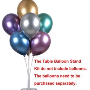 LANGXUN 2 Set 28" Height Table Balloon Stand Kit for Birthday Party Decorations and Wedding Decorations, Happy Birthday Balloons Decorations for Party and Christmas Balloon Decorations