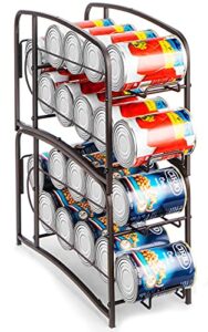 auledio stackable beverage can dispenser rack, can storage organizer holder for canned food or pantry refrigerator(2 pack)