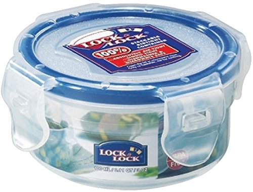 Lock & Lock, No BPA, Water Tight, Food Storage Container, 3-oz, Pack of 4, HPL931