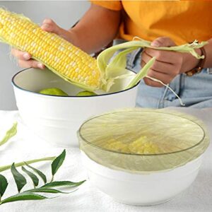 Elastic Food Storage Covers Reusable Stretch Plastic Wrap Bowl Covers Elastic Alternative to Foil for Family Outdoor Picnic 3 Size (60)