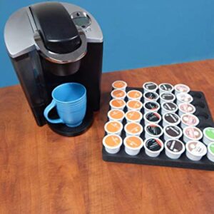 Polar Whale Coffee Pod Storage Organizer Slim Tray Drawer Insert for Kitchen Home Office Waterproof Washable 12.5 X 12.5 Inches Holds 36 Compatible with Keurig K-Cup Made in The USA