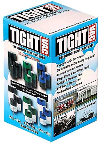 Tightpac America Tightvac with Box Black Caps/Black Bodies, Pack of 3