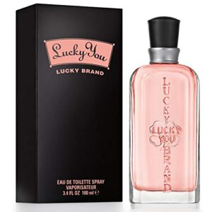 Women's Perfume Fragrance by Lucky You, Eau de Toilette Spray, Day or Night with Fresh Flower Citrus Scent, 3.4 Fl Oz