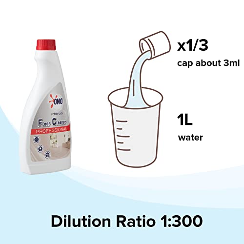 Official Roborock Multi-Surface Floor Cleaning Solution, Compatible with Ultra, All Roborock Robot Vacuums with Mopping and The Dyad/Dyad Pro Wet and Dry Vacuum, 16.2 oz, Concentrate, Dilution Ratio 1:300