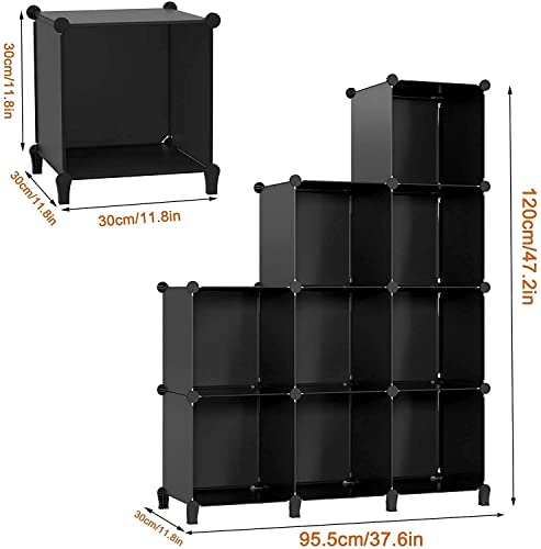 HOMIDEC Closet Organizer, 9-Cube Closet Organizers and Storage, Portable Closet Storage Shelves,Closet Organizer Storage Shelves, Clothes Storage Organizer for Garment Racks, Closet, Wardrobe