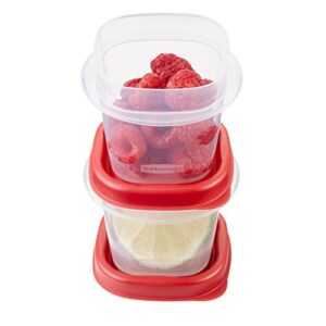 Rubbermaid Easy Find Lids Food Storage Containers, Racer Red, 42 Piece Set