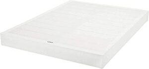 amazon basics smart box spring bed base, 5-inch mattress foundation – full size, tool-free easy assembly