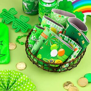 16 Pieces St. Patrick's Day Beer Coolers Sleeves Neoprene Can Insulated Covers for 12-Ounce Canned Beverages Bottle Drink in St. Patrick's Day Party Favors Decorations