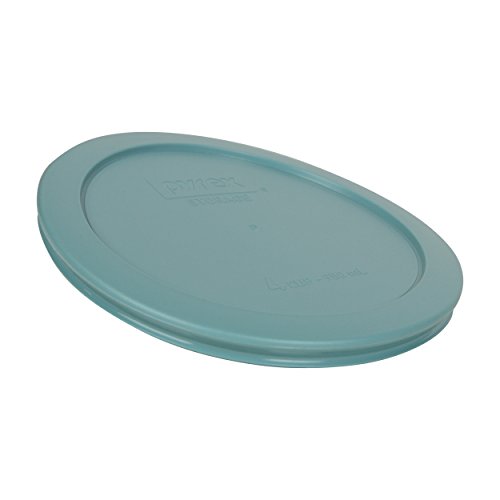 Pyrex 7201-PC Round 4 Cup Storage Lid for Glass Bowls (4, Turquoise)