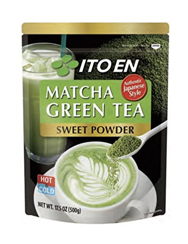 Ito En Matcha Green Tea, Sweet Powder, 17.5 Ounce (Pack of 1), Sweetened Green Tea Powder