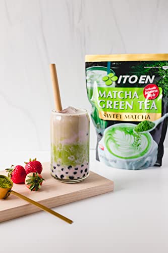 Ito En Matcha Green Tea, Sweet Powder, 17.5 Ounce (Pack of 1), Sweetened Green Tea Powder